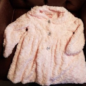 Pink Faux Fur Girl's Coat